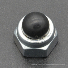 carbon Steel Black Nylon Cap Nut (CZ101)